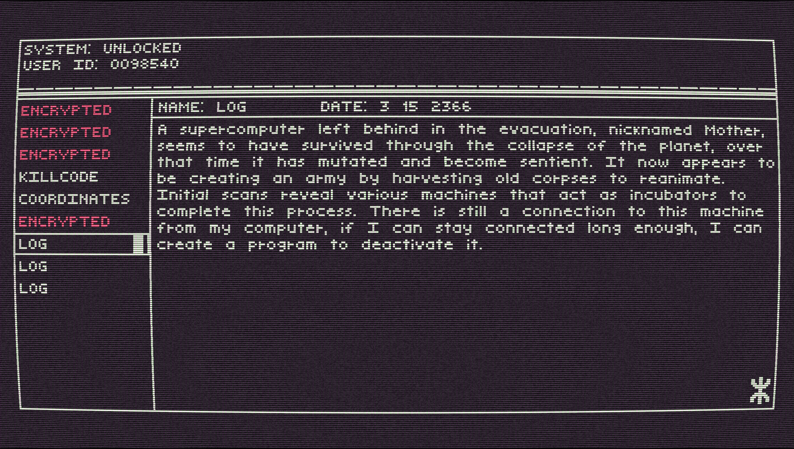 Image of a console log entry